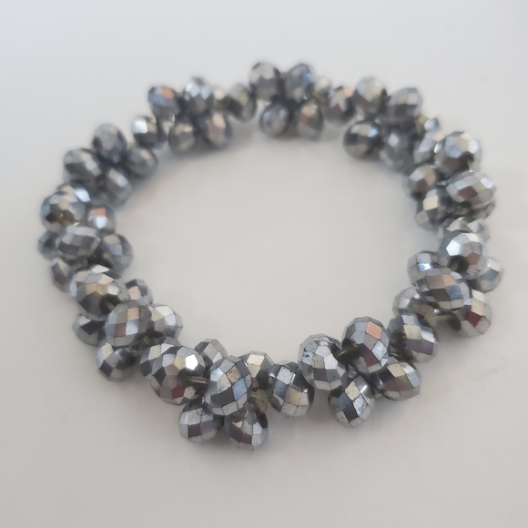Hematite & Pave Crystal Bracelet - Picture 5 of 6